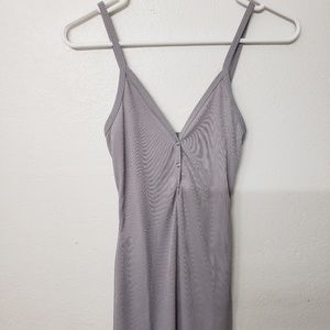 Rib cami midi dress